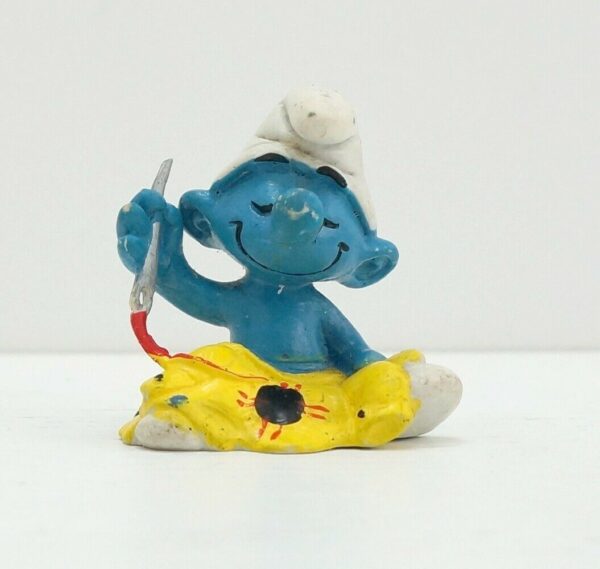 PUFFO-SARTO-con-Ago-e-Filo-The-Smurfs-Schleich-1980-Peyo-123735913373