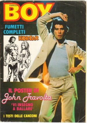 Rivista BOY n. 7 del 21 Febbraio 1979. In copertina John Travolta, no poster