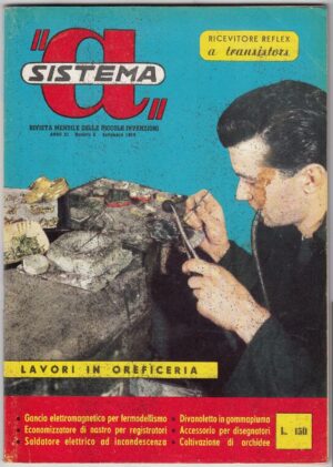 Rivista Il Sistema A. Anno 1959 n. 9. La rivista delle piccole invenzioni