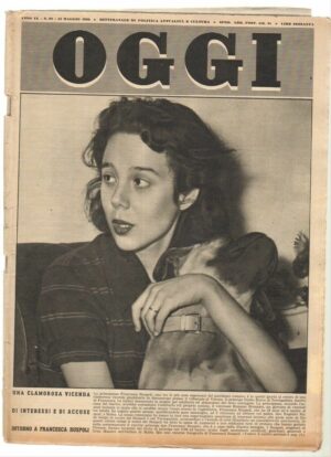Rivista OGGI Anno 1953 n. 20 del 14 Maggio - In copertina Francesca Ruspoli