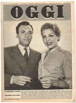 Rivista OGGI Anno 1954 n. 24 del 17 Giugno - In copertina Brehat e Pignatelli