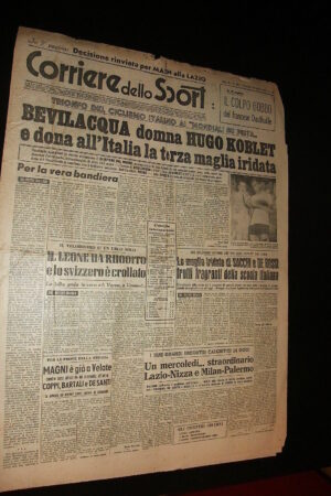 (ST) CORRIERE DELLO SPORT anno 32 n.205 (29 agosto 1951) BEVILACQUA - KOBLET