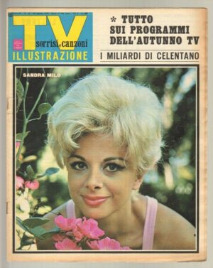 TV Sorrisi e Canzoni anno 1966 n. 35 - 28 Agosto in copertina Sandra Milo