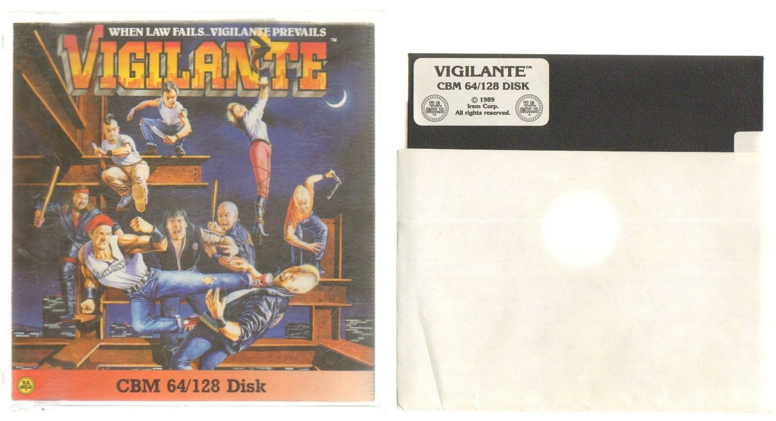 VIGILANTE Commodore 64 e 128 C64 C128 DISK Videogioco