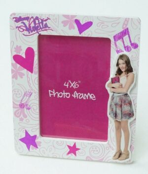 VIOLETTA PORTAFOTO. Formato foto 10x15 Disney. In legno. NUOVO NEW