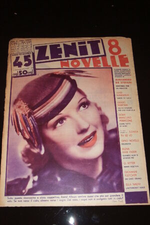 ZENIT (8 NOVELLE) anno VII N.45 rivista del 1936