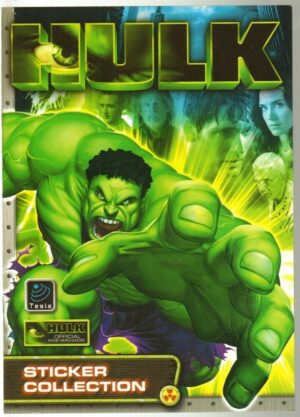 Album Figurine HULK Sticker Collection Marvel con Poster Edizioni Tesla