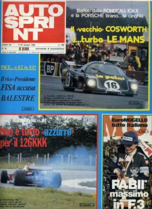 Autosprint 1980 n.25 Giugno - Il vecchio Cosworth s...turba Le Mans