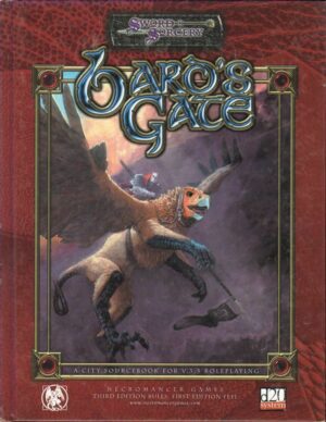 BARD'S GATE - SWORD SORCERY ed. Necromancer Games WW 8352 Mappa Inclusa