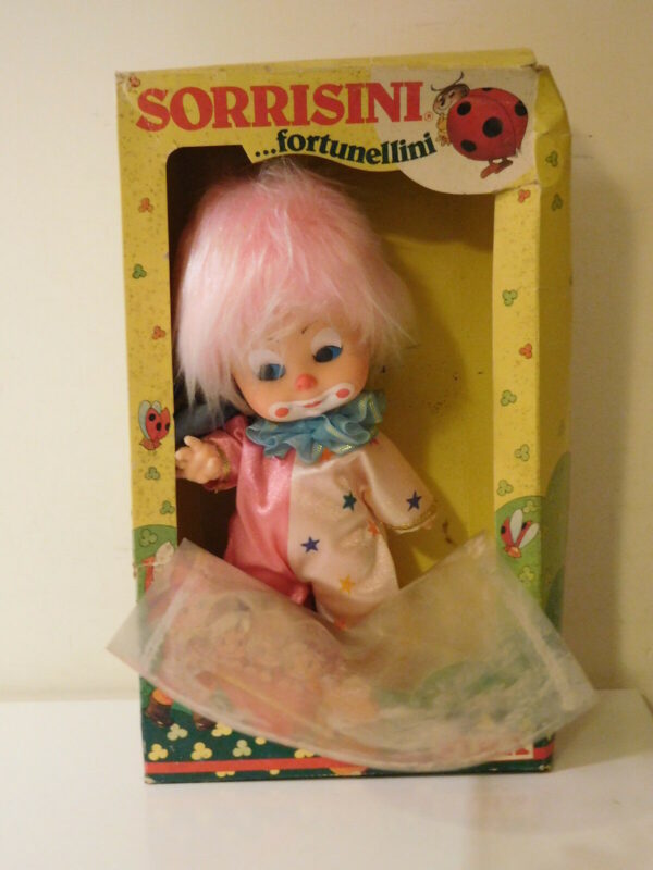 Bambola-FIBA-SORRISINI-FORTUNELLINI-CLOWN-Cm-23-DOLL-in-BOX-Cod-F6-VINTAGE-112366216804
