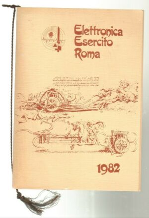 Calendario Elettronica Esercito Roma anno 1982 con cordoncino. Esercito Italiano