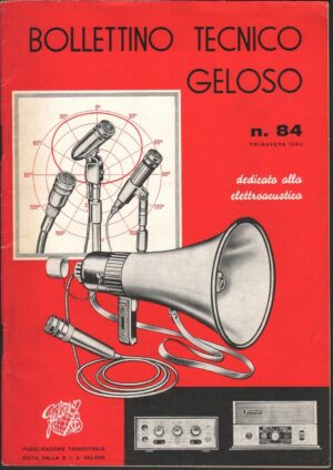 Catalogo GELOSO n.84 PRIMAVERA 1962 Estratto dal Catalogo Televisori Radio - B03