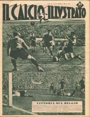 Il Calcio Illustrato n. 10 - 9 Marzo 1950 - In copertina Muccinelli