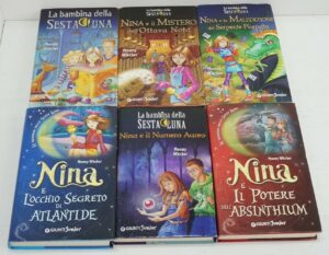 LA BAMBINA DELLA SESTA LUNA Nina n. 6 Volumi di Moony Witcher ed. Giunti Junior