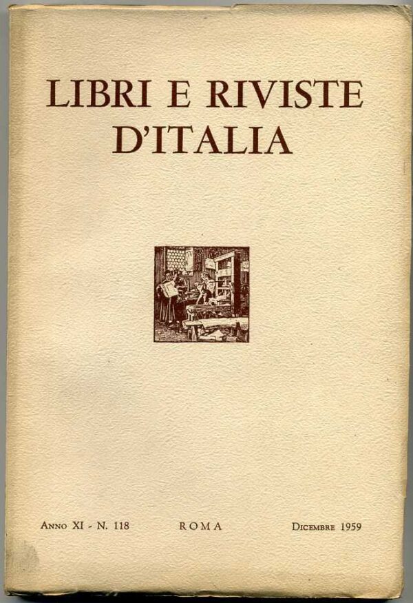 LIBRI-E-RIVISTE-DITALIA-N-118-Dicembre-1959-Rassegna-bibliografica-mensile-110957156874