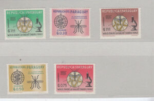 Lotto 5 FRANCOBOLLI PARAGUAY SCIENZE (cod. E25) -C01