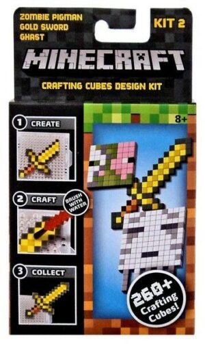 MINECRAFT Zombie Pigman Gold Sword Ghast Kit 2 Mojang - Mattel