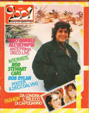 Rivista CIAO 2001 Anno 1984 n. 52. Pino Daniele, Rod Stewart, poster Bob Dylan