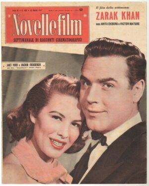 Rivista NOVELLEFILM Anno 1957 n. 483 - In copertina Janet Vidor e J. Fuchsberger