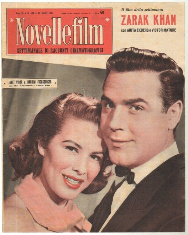 Rivista-NOVELLEFILM-Anno-1957-n-483-In-copertina-Janet-Vidor-e-J-Fuchsberger-123414677154
