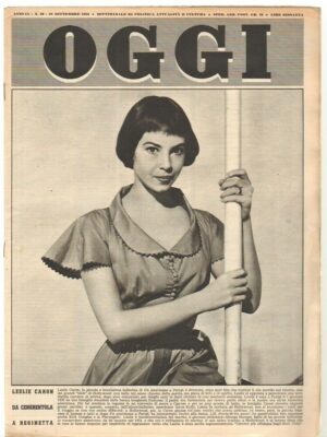 Rivista OGGI Anno 1953 n. 39 del 24 Settembre - In copertina Leslie Caron