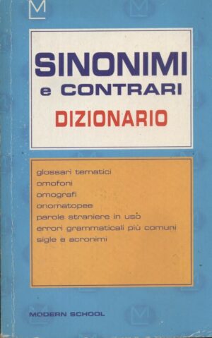 SINONIMI E CONTRARI. DIZIONARIO ed. Modern Publishing House