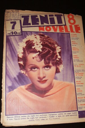 ZENIT (8 NOVELLE) anno VIII N. 7 rivista del 1937