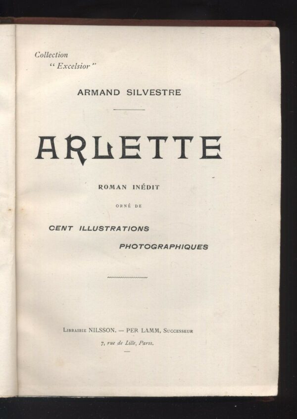 ARLETTE-di-Armand-Silvestre-ed-1899-Librairie-Nilsson-B11-121534300045