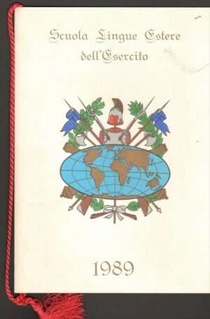 Calendario Scuola Lingue Estere dell'Esercito Anno 1989 - Con Cordoncino Originale