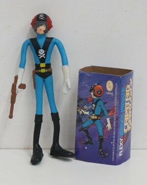 CAPITAN HARLOCK Gomma Flexy TADASHI SPACE PIRATE  Ceppi Ratti  anni 70