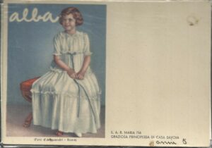 CARTOLINA S.A.R. MARIA PIA DI SABOIA ALBA (non viaggiata) Mod.33