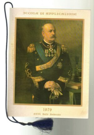 Calendario Scuola di Applicazione anno 1979 con cordoncino. Esercito Italiano