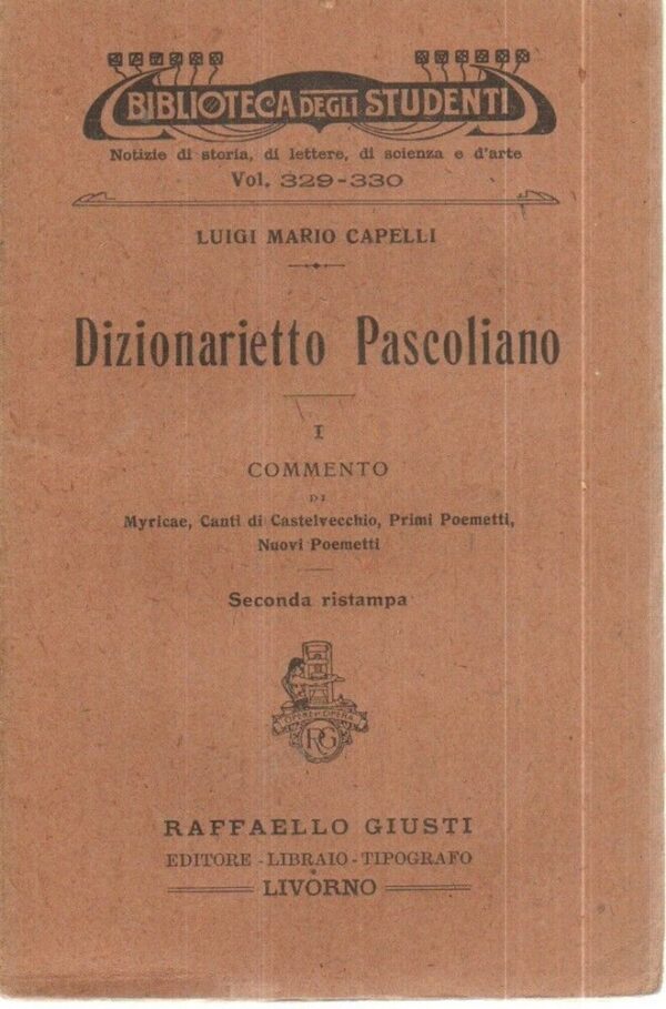 DIZIONARIETTO-PASCOLIANO-Vol-1-di-L-M-Capelli-ed-Giusti-1923-122079842695