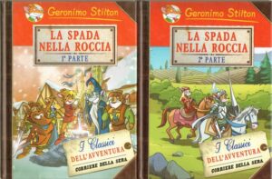 Geronimo Stilton LA SPADA NELLA ROCCIA Parte 1 e 2 Abbinamento Editoriale