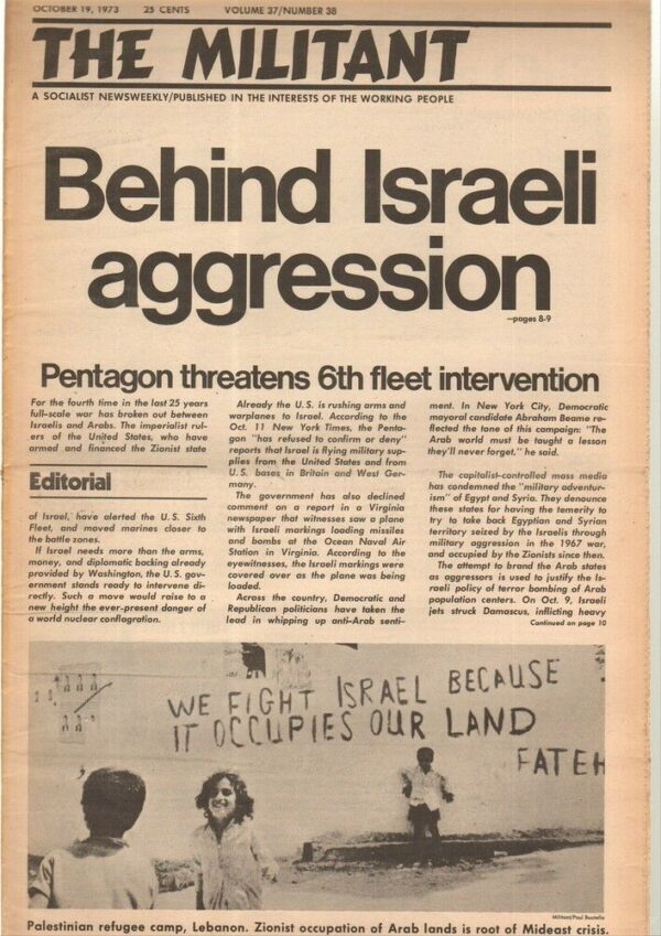 Giornale-Inglese-THE-MILITANT-19-October-1973-n-38-volume-37-English-Magazine-123009573955