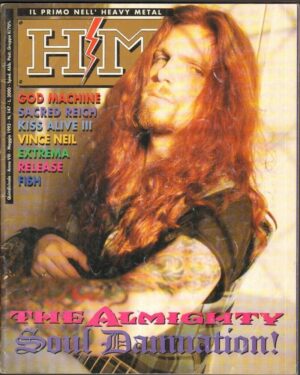 HM Heavy Metal n. 147 anno 1993 Maggio God Machine, Kiss Alive III, Vince Neil