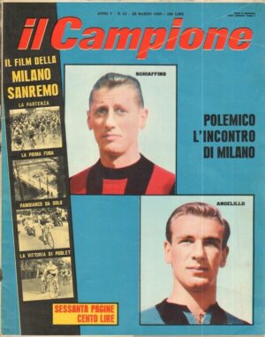 IL CAMPIONE anno 1959 n. 12 del 23 Marzo Il film della Milano Sanremo