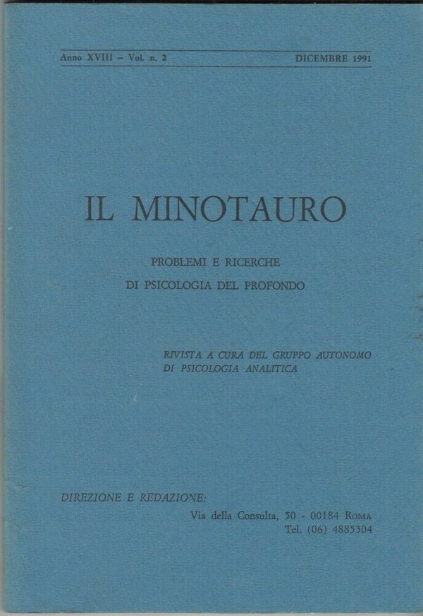IL-MINOTAURO-PROBLEMI-E-RICERCHE-DI-PSICOLOGIA-DEL-PROFONDO-Anno-XVIII-vol-2-Di-123983327595