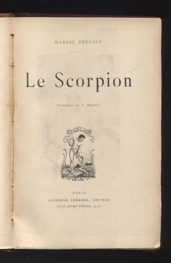 LE-SCORPION-di-Marcel-Prevost-ed-Alphonse-Lemerre-B11-121534290985