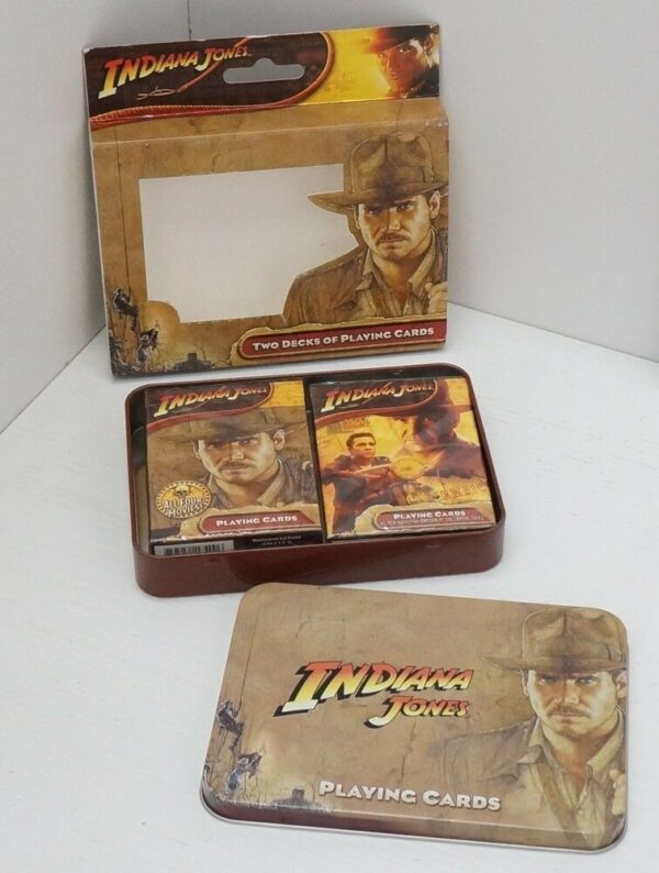 Mazzo-Carte-da-Gioco-INDIANA-JONES-con-Custodia-in-metallo-Cartamundi-113587277665-2