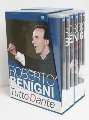 ROBERTO BENIGNI TUTTO DANTE vol. 1 e 2 n. 6 DVD in due Cofanetti