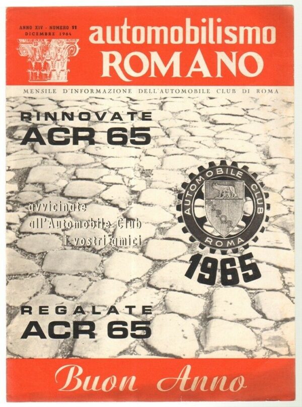 Rivista-AUTOMOBILISMO-ROMANO-Anno-XIV-n-11-Dicembre-1964-112856049245