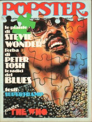 Rivista POPSTER Anno 3 n. 27 - Settembre 1979. Stevie Wonder, Tosh, con poster