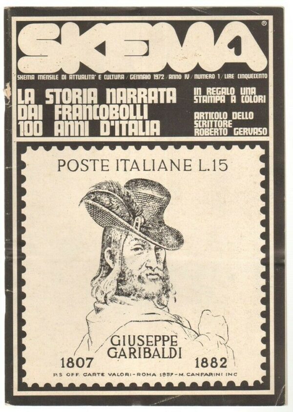Rivista-Skema-n-1-Gennaio-1972-Storia-narrata-dai-Francobolli-con-Allegati-S-123687617635