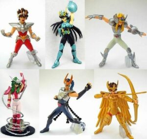 SAINT SEIYA CAVALIERI DELLO ZODIACO set COMPLETO 6 FIGURES - GASHAPON BANDAI (1)