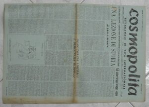 Settimanale COSMOPOLITA Anno 1945 n. 25 del 21 Giugno