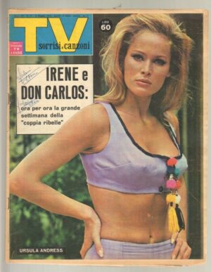 TV Sorrisi e Canzoni anno 1964 n. 18 - 3 Maggio in copertina Ursula Andress