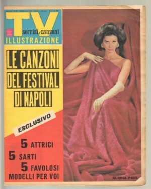 TV Sorrisi e Canzoni anno 1965 n. 38 - 19 Settembre in copertina Gloria Paul