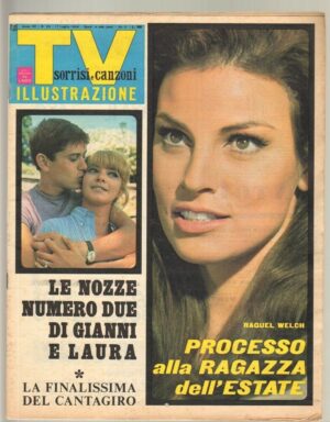TV Sorrisi e Canzoni anno 1966 n. 29 - 17 Luglio in copertina Raquel Welch