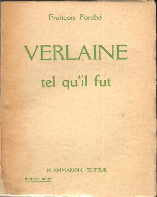 VERLANE-Tel-quil-fut-di-Francuis-Porch-ed-1933-Flammarion-111766542465